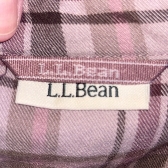 LL Bean scotch plaid flannel tunic - Picture 3 of 13